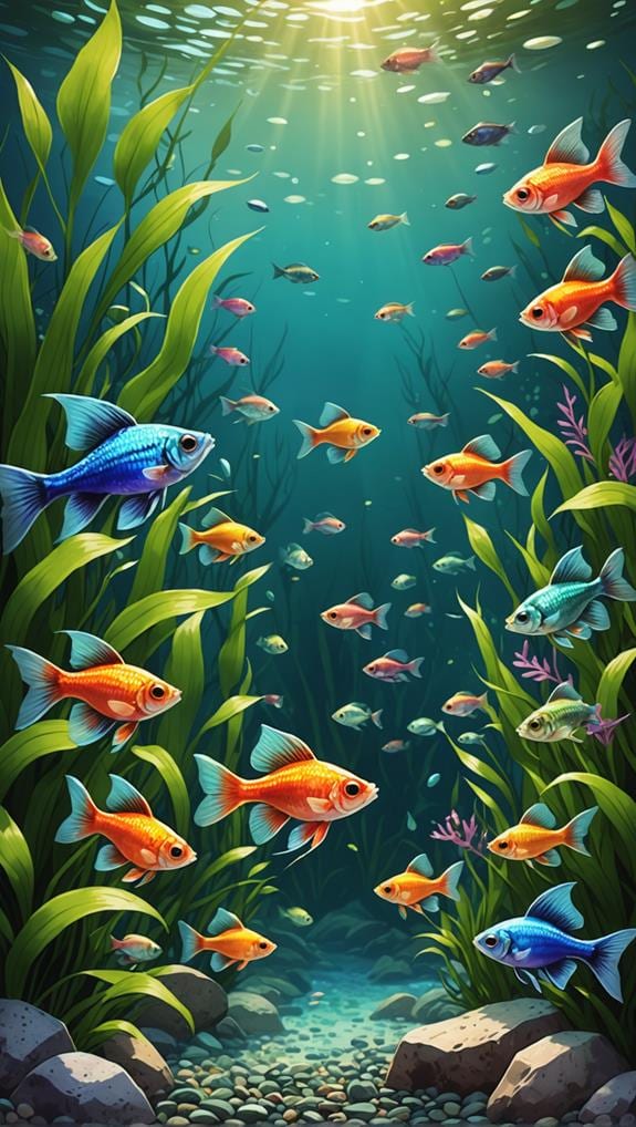 colorful aquarium fish breed