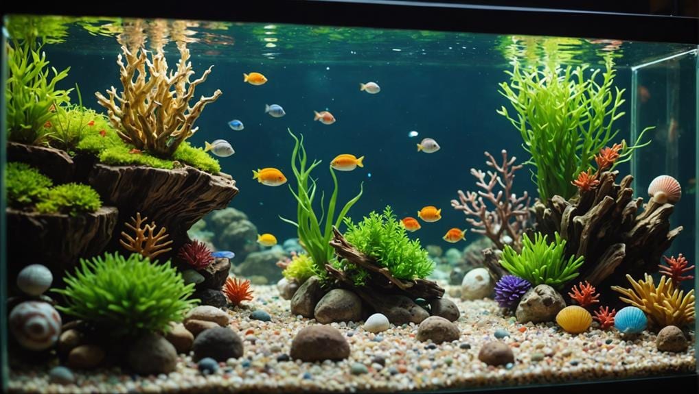 creative small aquarium enhancements