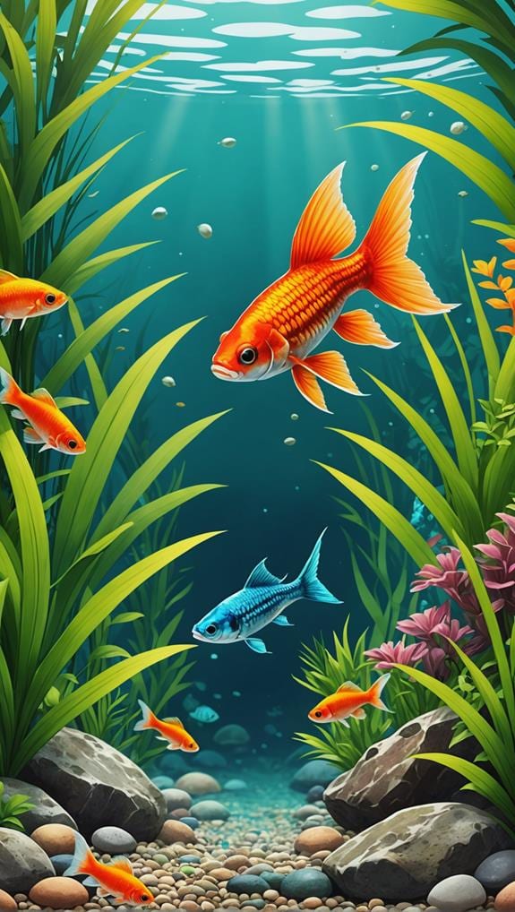 swordtail and platy fish