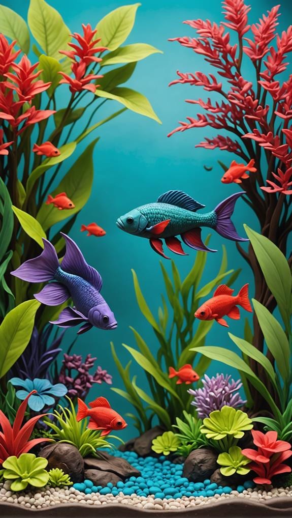 vibrant underwater foliage display