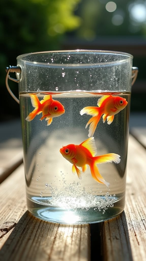 fish behavior in containers