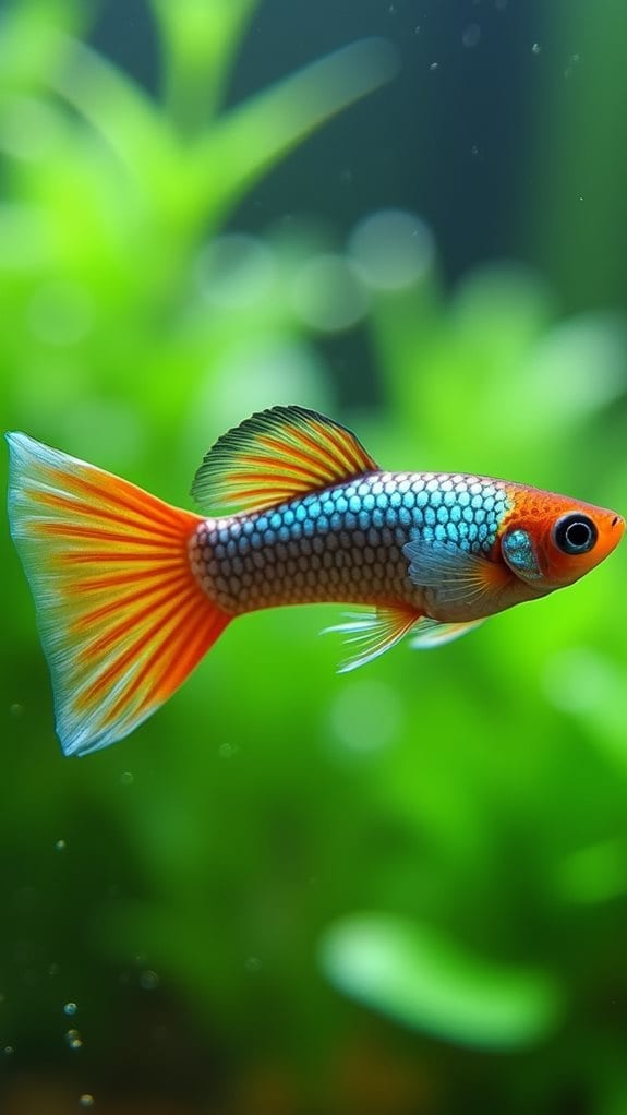 guppies excel in swimming