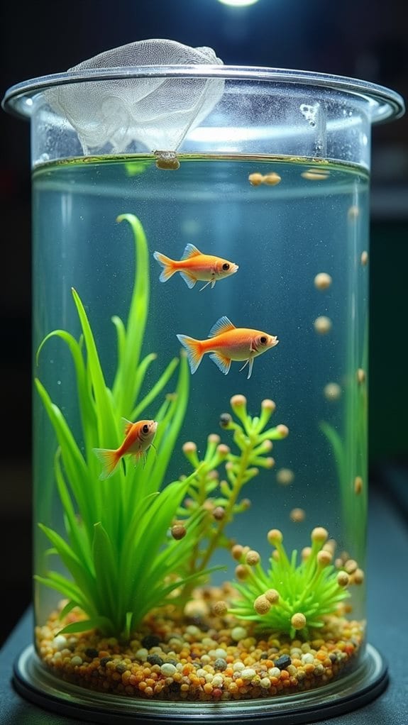 temporary accommodations for fish