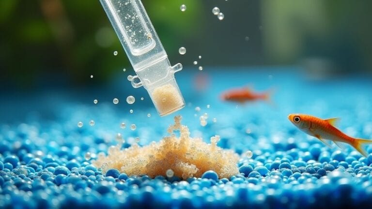 vacuum fish tank regularly