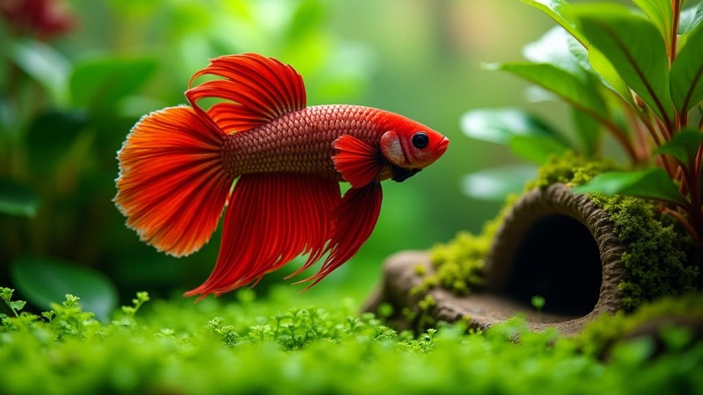 enrich tank with plants and decor
