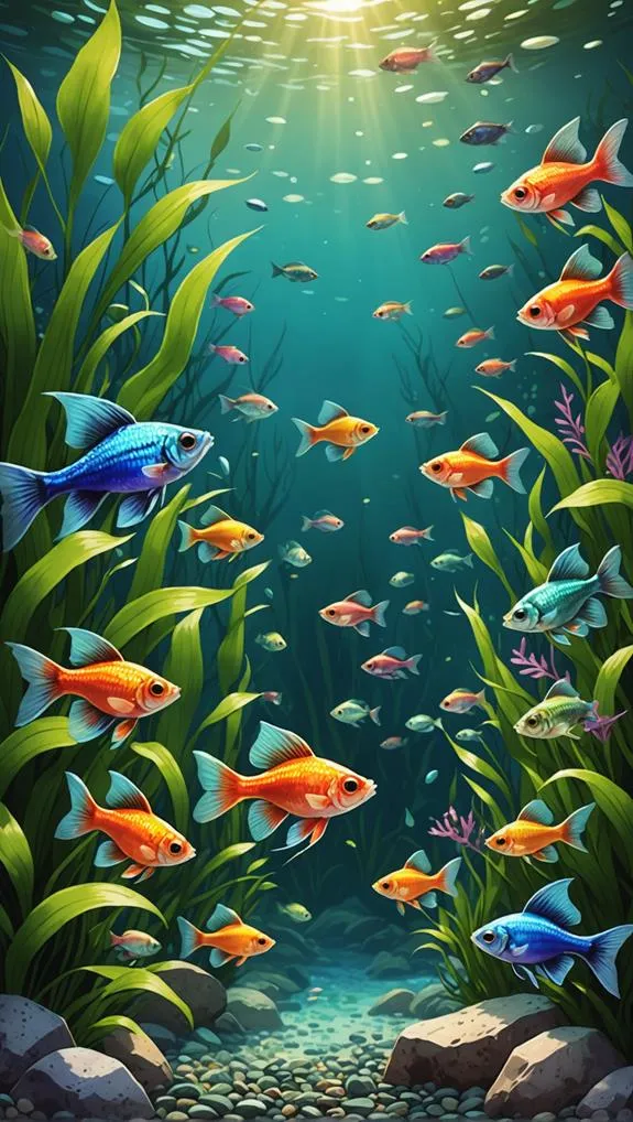 colorful aquarium fish breed