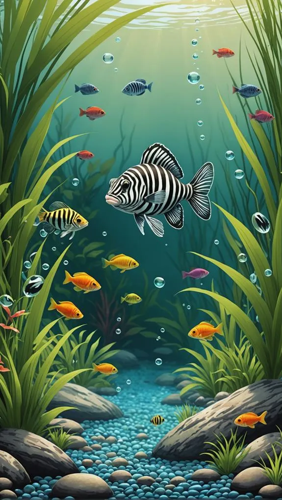 colorful freshwater aquarium fish