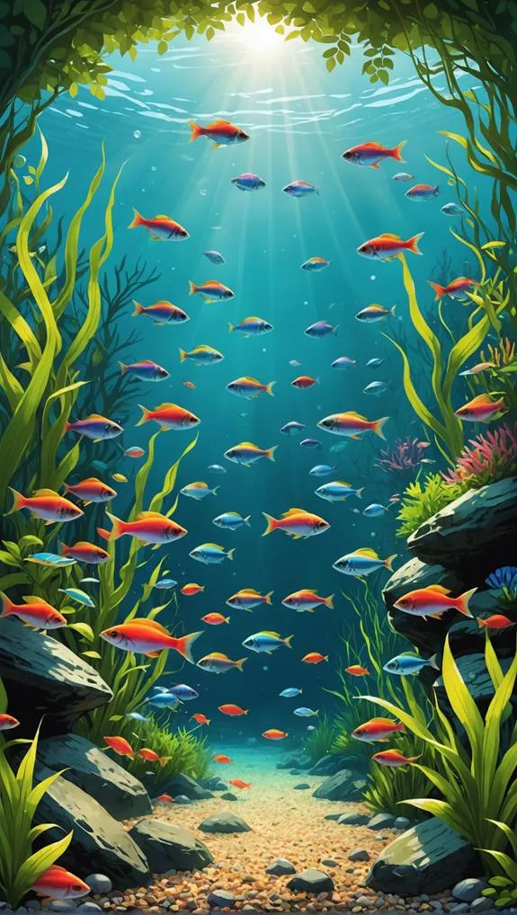 colorful freshwater aquarium fish