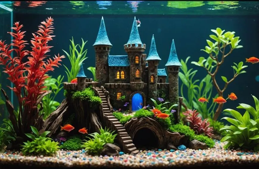 creative betta fish decor