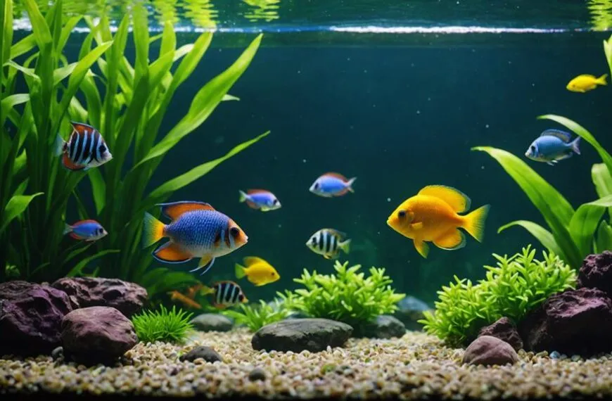 tropical fish tank care