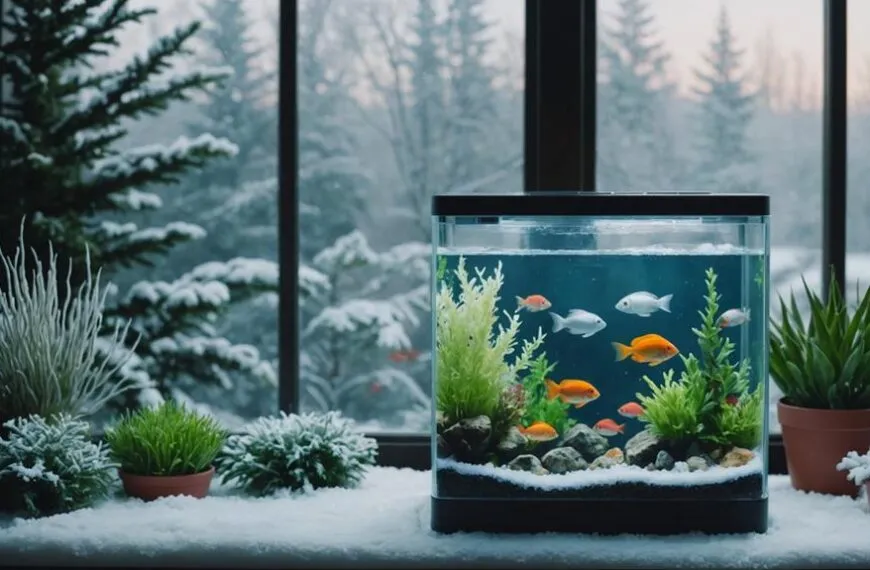 winter fish tank care