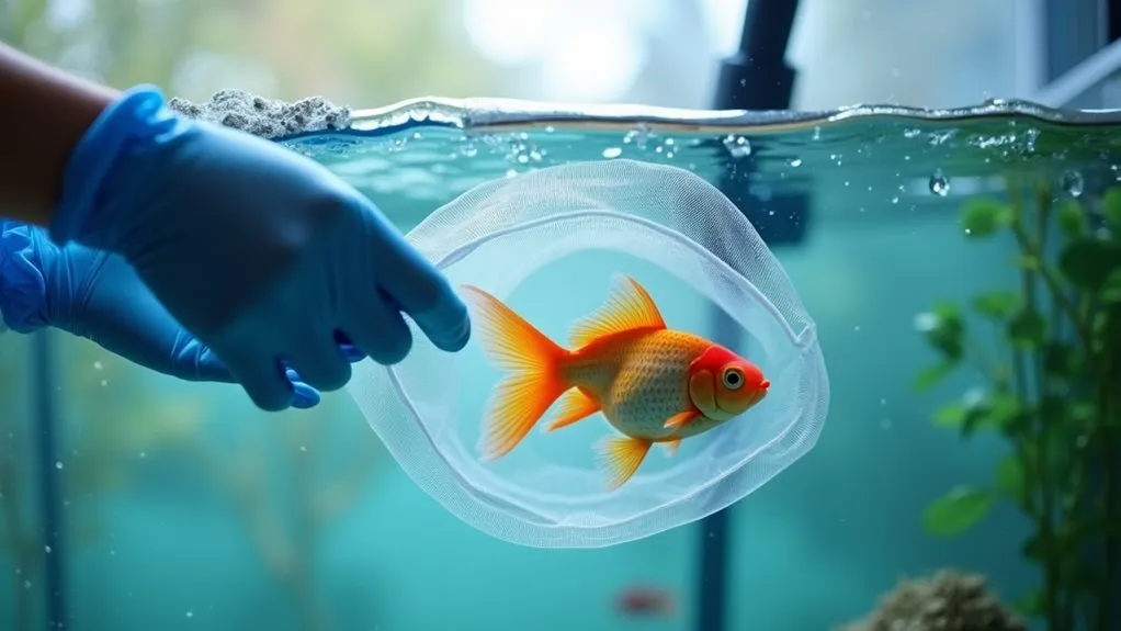 leave fish during change