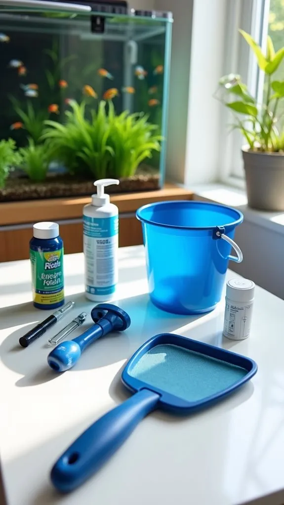 preparing for tank maintenance