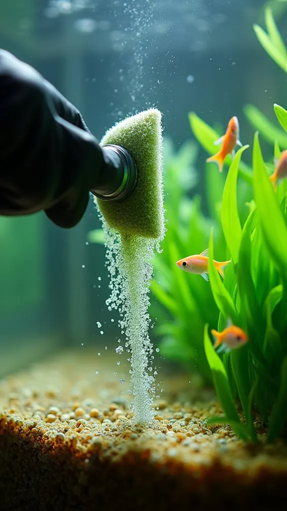 regular aquarium care routine