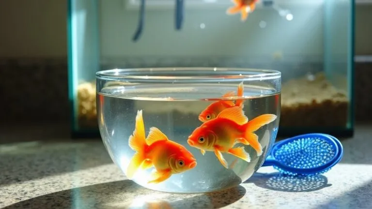 temporary fish bowl placement