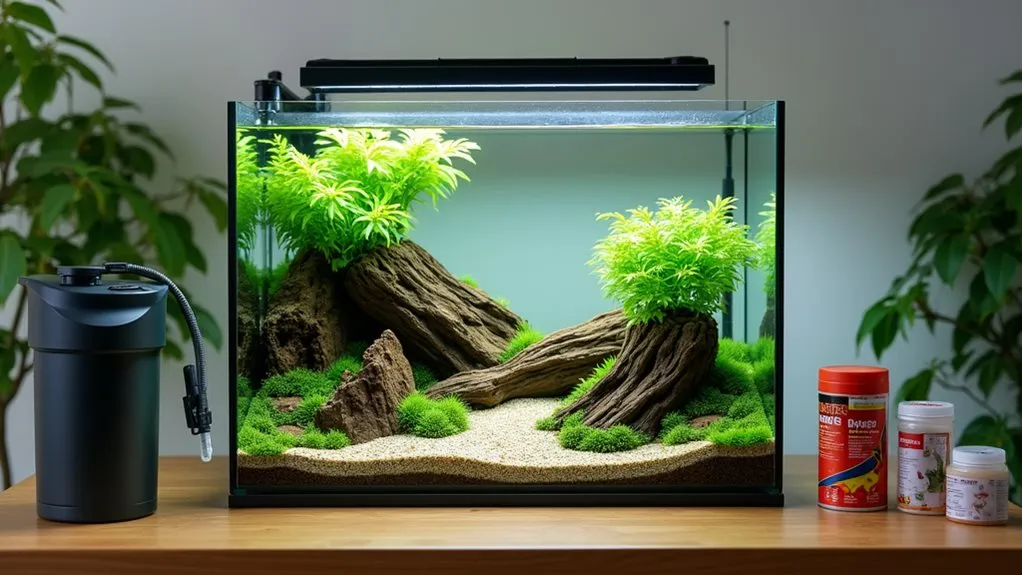 fish tank setup steps