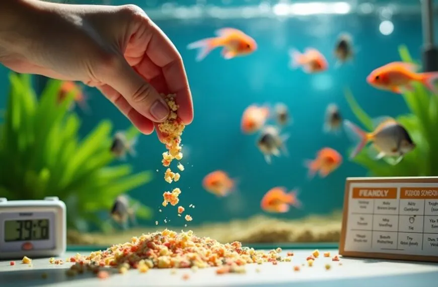 healthy fish feeding routine