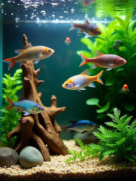 semi aggressive fish tank choices