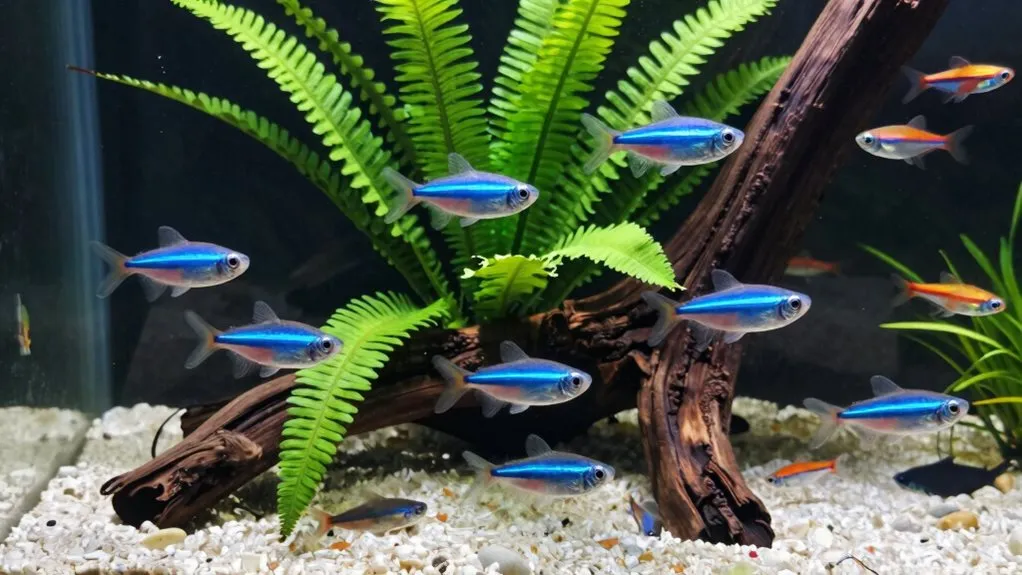 dynamic schooling fish display