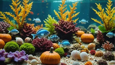seasonal aquarium decoration ideas