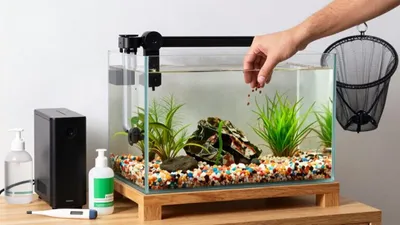 setting up fish tank