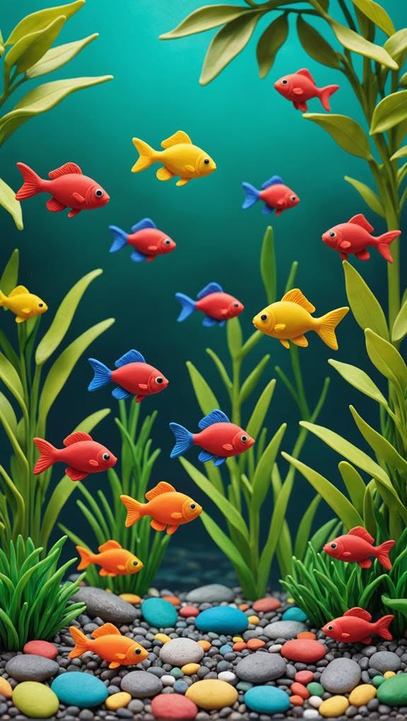 colorful freshwater aquarium fish